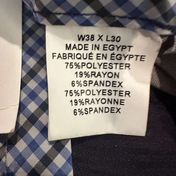 NAUTICA MENS LIGHT GREY DRESS PANTS BI STRETCH NEW 38X30 - Picture 8 of 10